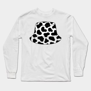 Cow print bucket hat Long Sleeve T-Shirt